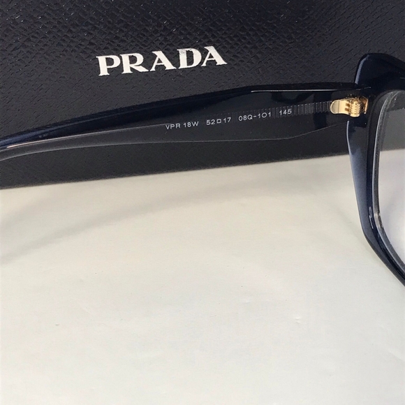 Authentic- New 💯 Original Prada 18WV Eyeglasses08Q1O1 -Blue optical  eyeglasses - Picture 12 of 12